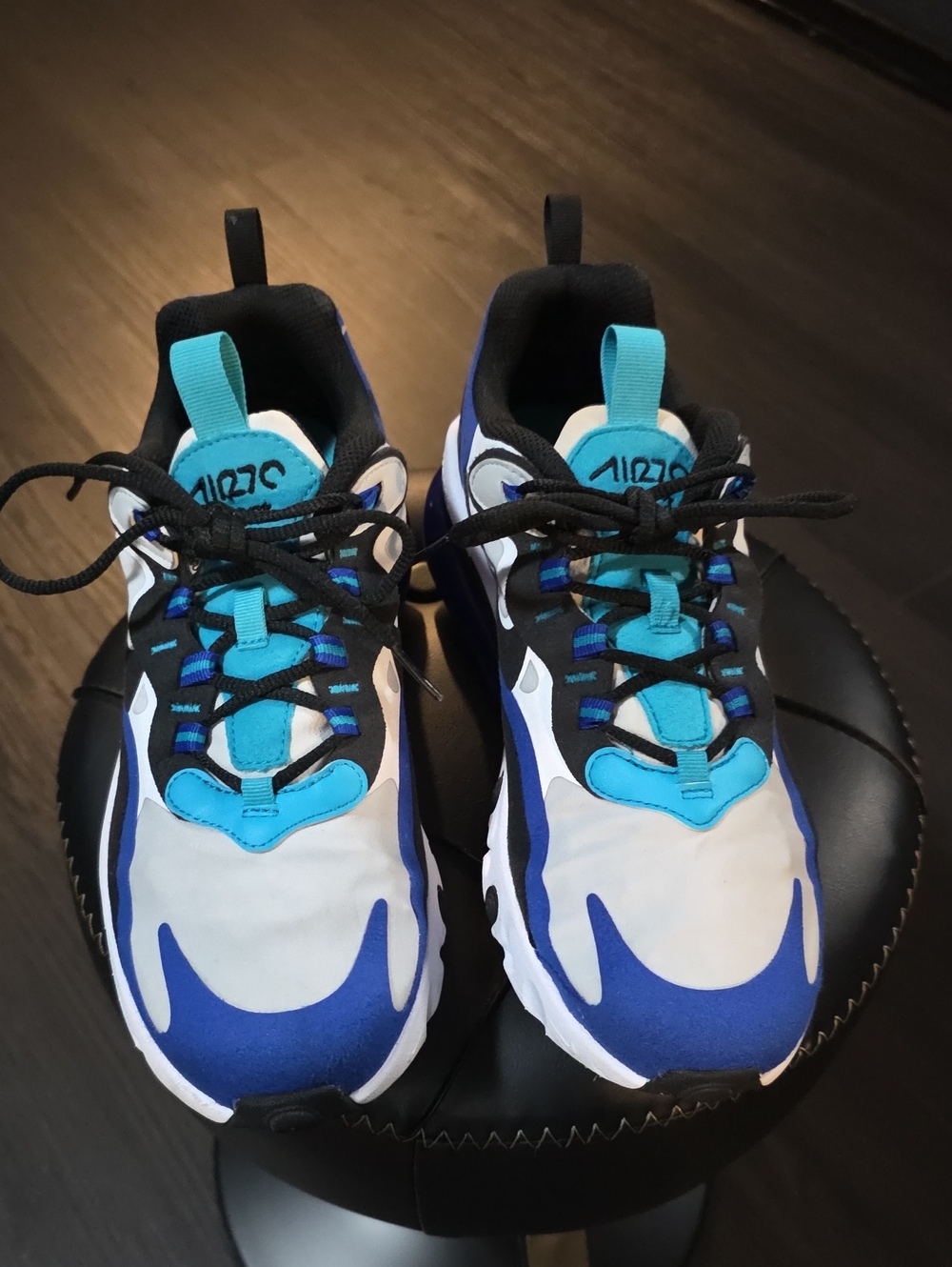 Boy's 2020 Nike Air Max 270 React PS  Oracle Aqua Blue